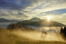 Udligenswil - Sonnenuntergang -  Pilatus - LU